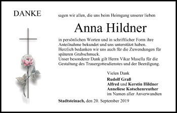 Anzeige von Anna Hildner von MGO