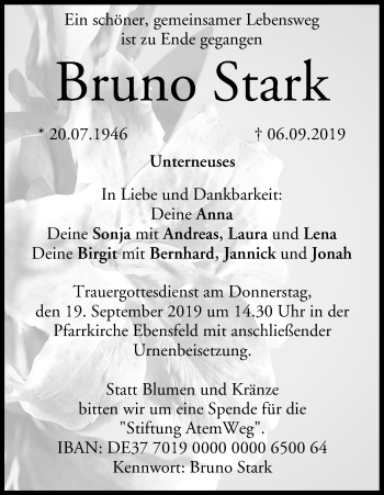 Anzeige von Bruno Stark von MGO