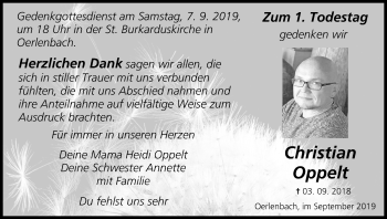 Anzeige von Christian Oppelt von MGO