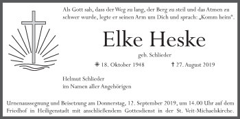 Anzeige von Elke Heske von MGO