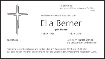 Anzeige von Ella Berner von MGO
