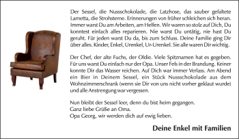 Anzeige von Georg  von MGO