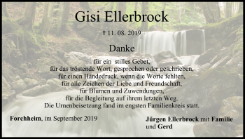 Anzeige von Gisi Ellerbrock von MGO