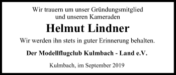 Anzeige von Helmut Lindner von MGO