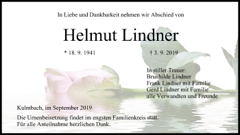 Anzeige von Helmut Lindner von MGO