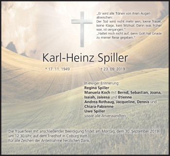 Anzeige von Karl-Heinz Spiller von MGO