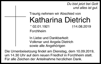 Anzeige von Katharina Dietrich von MGO