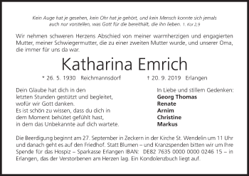 Anzeige von Katharina Emrich von MGO