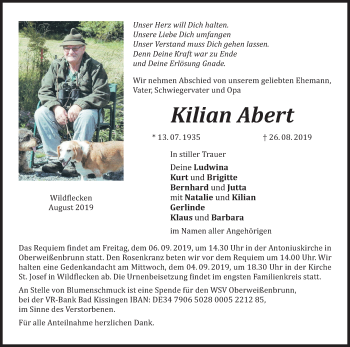 Anzeige von Kilian Abert von MGO