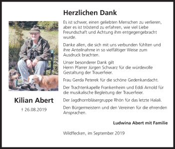 Anzeige von Kilian Abert von MGO