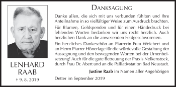 Anzeige von Lenhard Raab von MGO