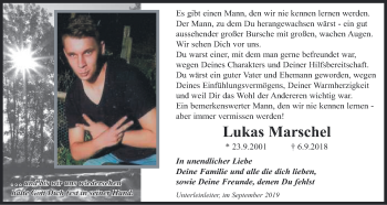 Anzeige von Lukas Marschel von MGO