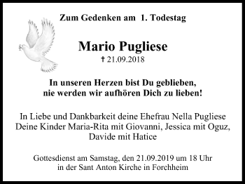 Anzeige von Mario Pugliese von MGO