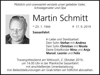 Anzeige von Martin Schmitt von MGO
