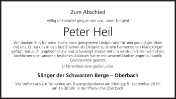 Anzeige von Peter Heil von MGO