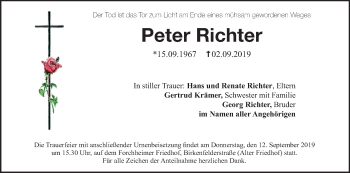 Anzeige von Peter Richter von MGO