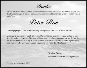 Anzeige von Peter Ros von MGO