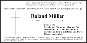 Anzeige von Roland Müller von MGO