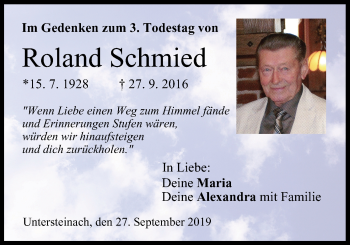 Anzeige von Roland Schmied von MGO