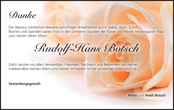 Anzeige von Rudolf-Hans Botsch von MGO