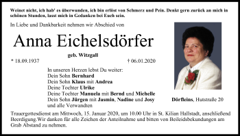 Anzeige von Anna Eichelsdörfer von MGO
