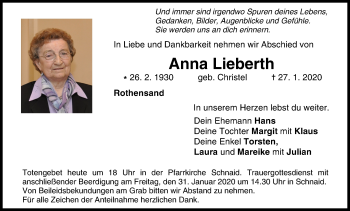 Anzeige von Anna Lieberth von MGO