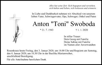 Anzeige von Anton Swoboda von MGO