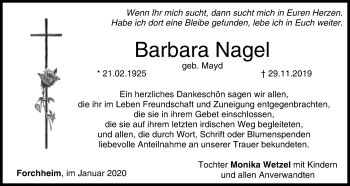 Anzeige von Barbara Nagel von MGO