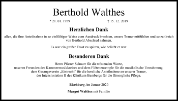 Anzeige von Berthold Walthes von MGO