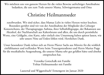 Anzeige von Christine Heilmannseder von MGO