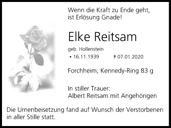 Anzeige von Elke Reitsam von MGO
