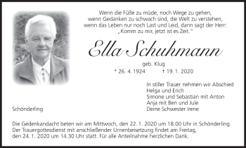 Anzeige von Ella Schuhmann von MGO
