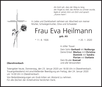 Anzeige von Eva Heilmann von MGO