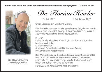 Anzeige von Florian Heirler von MGO
