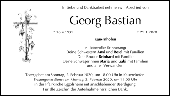 Anzeige von Georg Bastian von MGO