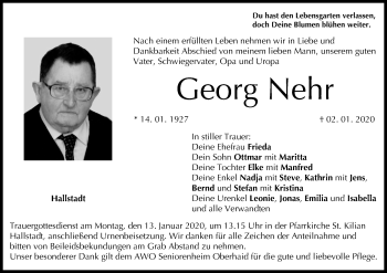 Anzeige von Georg Nehr von MGO
