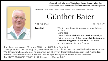 Anzeige von Günther Baier von MGO