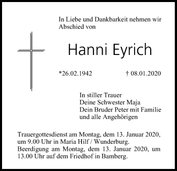Anzeige von HAnni Eyrich von MGO