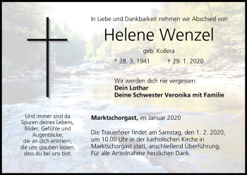 Anzeige von Helene Wenzel von MGO