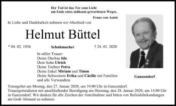 Anzeige von Helmut Büttel von MGO