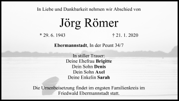 Anzeige von Jörg Römer von MGO