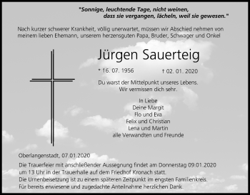 Anzeige von Jürgen Sauerteig von MGO