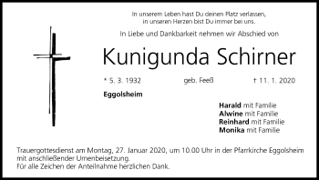 Anzeige von Kunigunda Schirner von MGO