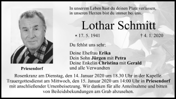 Anzeige von Lotha Schmitt von MGO