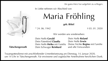 Anzeige von Maria Fröhling von MGO