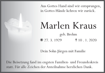 Anzeige von Marlen Kraus von MGO