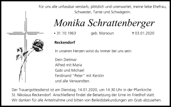 Anzeige von Monika Schrattenberger von MGO