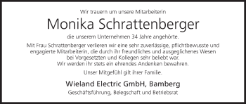 Anzeige von Monika Schrattenberger von MGO