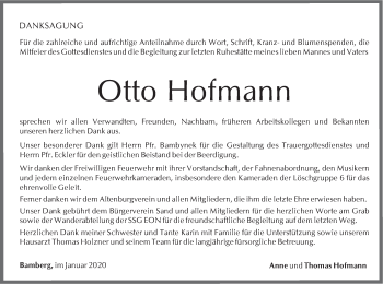 Anzeige von Otto Hofmann von MGO