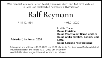 Anzeige von Ralf Reymann von MGO